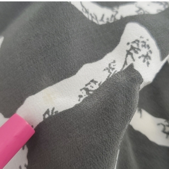 Vintage Shorts Set CHAR 100% Silk 2-Piece Button-front Drawstring Size 8 - Picture 16 of 16